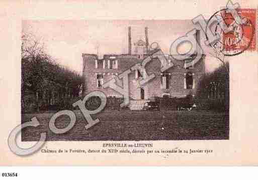 Ville de EPREVILLEENLIEUVIN, carte postale ancienne Ville de EPREVILLEENLIEUVIN, carte postale ancienne