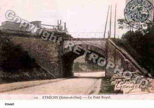 Ville de ETRECHY, carte postale ancienne