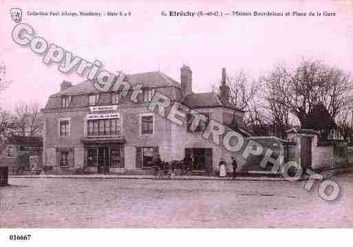 Ville de ETRECHY, carte postale ancienne