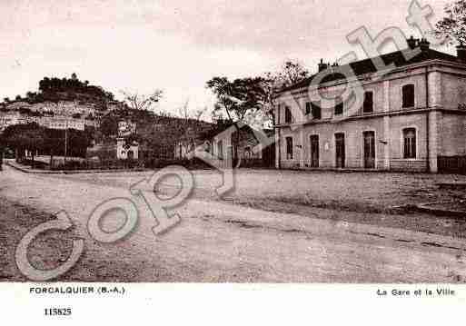 Ville de FORCALQUIER, carte postale ancienne