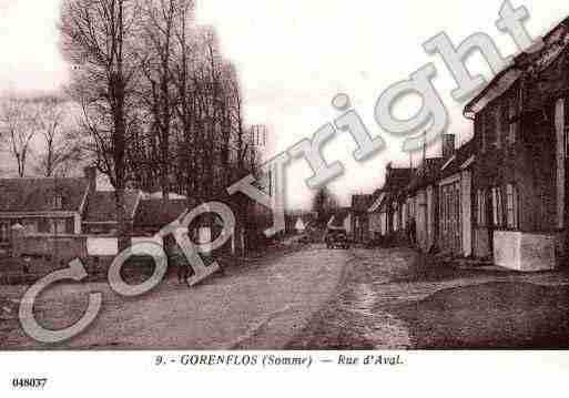 Ville de GORENFLOS, carte postale ancienne