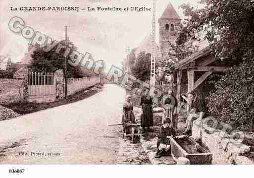 Ville de GRANDEPAROISSE(LA), carte postale ancienne