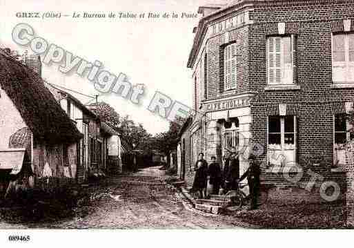 Ville de GREZ, carte postale ancienne