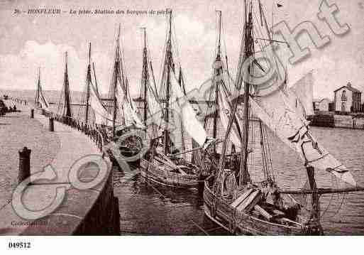 Ville de HONFLEUR, carte postale ancienne