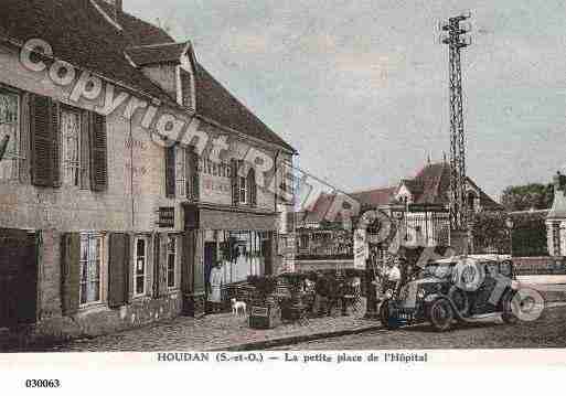 Ville de HOUDAN, carte postale ancienne