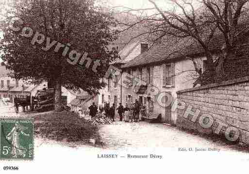 Ville de LAISSEY, carte postale ancienne