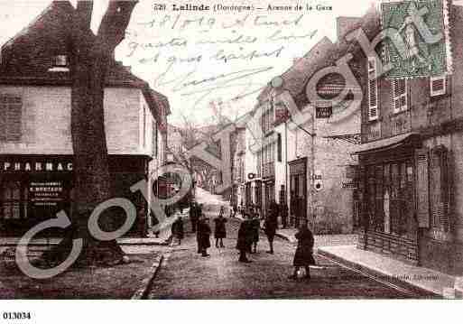 Ville de LALINDE, carte postale ancienne