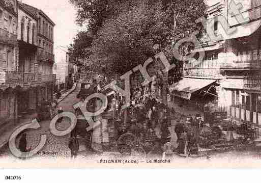 Ville de LEZIGNANCORBIERES, carte postale ancienne