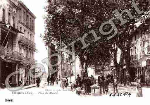 Ville de LEZIGNANCORBIERES, carte postale ancienne