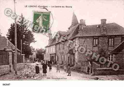 Ville de LONZAC(LE), carte postale ancienne