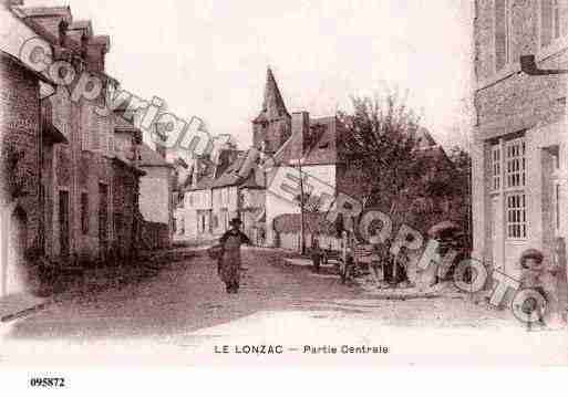 Ville de LONZAC(LE), carte postale ancienne