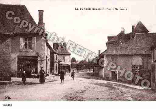 Ville de LONZAC(LE), carte postale ancienne