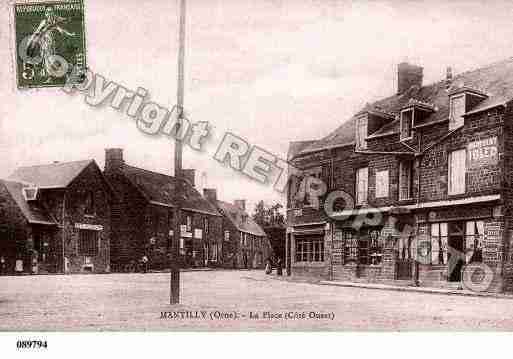 Ville de MANTILLY, carte postale ancienne