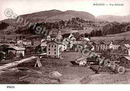 Ville de MEGEVE, carte postale ancienne