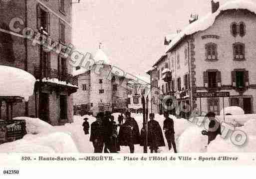 Ville de MEGEVE, carte postale ancienne