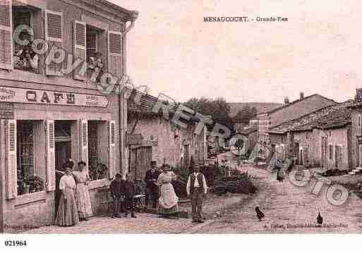 Ville de MENAUCOURT, carte postale ancienne