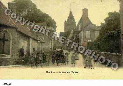 Ville de MENILLES, carte postale ancienne