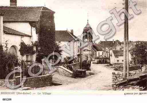 Ville de MERSUAY, carte postale ancienne Ville de MERSUAY, carte postale ancienne