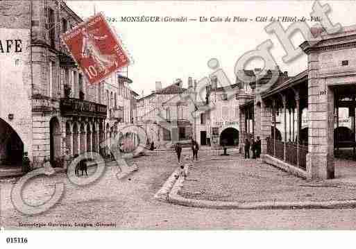 Ville de MONSEGUR, carte postale ancienne
