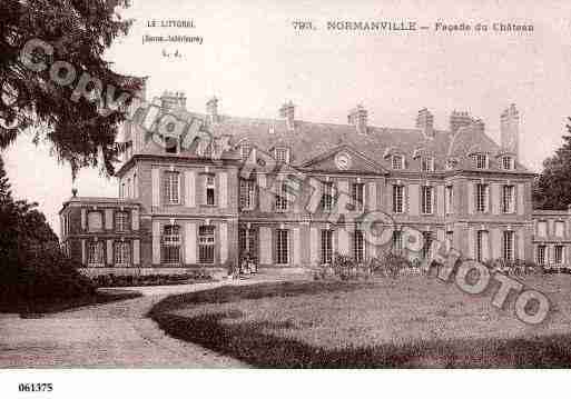 Ville de NORMANVILLE, carte postale ancienne