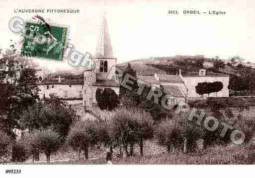 Ville de ORBEIL, carte postale ancienne
