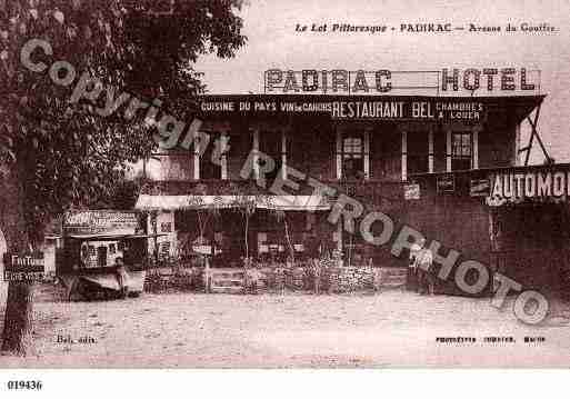 Ville de PADIRAC, carte postale ancienne