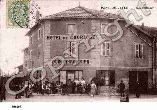 Ville de PONTDEVEYLE, carte postale ancienne