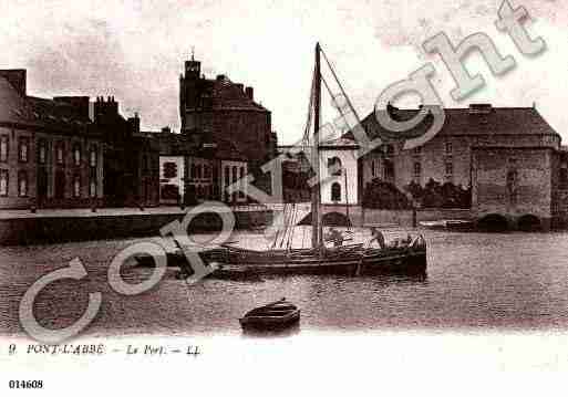 Ville de PONTL'ABBE, carte postale ancienne