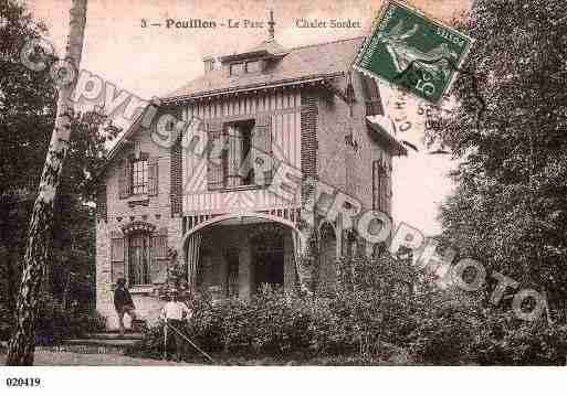 Ville de POUILLON, carte postale ancienne