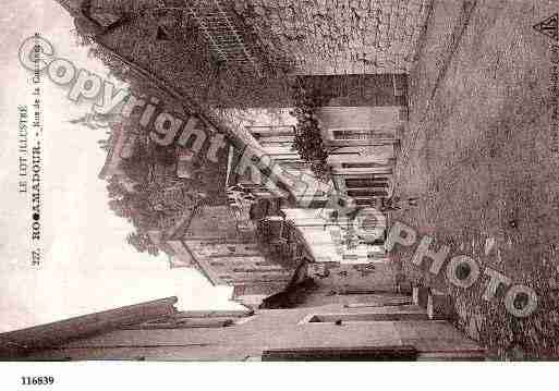 Ville de ROCAMADOUR, carte postale ancienne