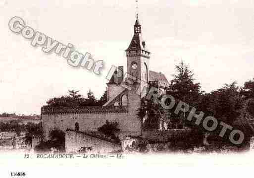 Ville de ROCAMADOUR, carte postale ancienne