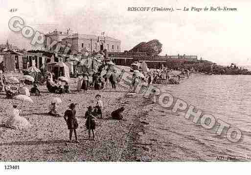 Ville de ROSCOFF, carte postale ancienne