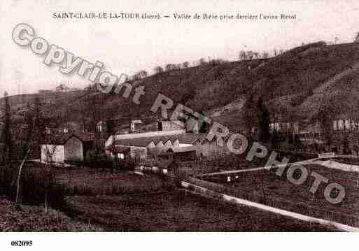 Ville de SAINTCLAIRDELATOUR, carte postale ancienne