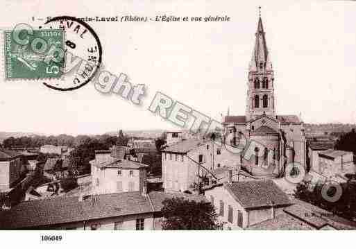 Ville de SAINTGENISLAVAL, carte postale ancienne