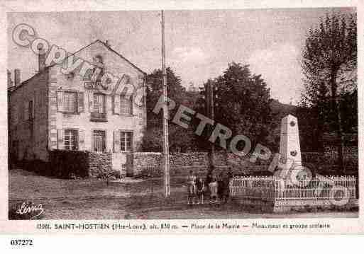 Ville de SAINTHOSTIEN, carte postale ancienne