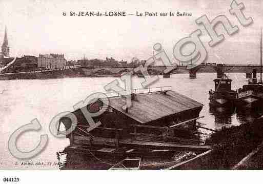 Ville de SAINTJEANDELOSNE, carte postale ancienne