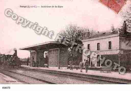 Ville de SARGESURBRAYE, carte postale ancienne Ville de SARGESURBRAYE, carte postale ancienne