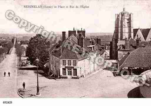 Ville de SEIGNELAY, carte postale ancienne