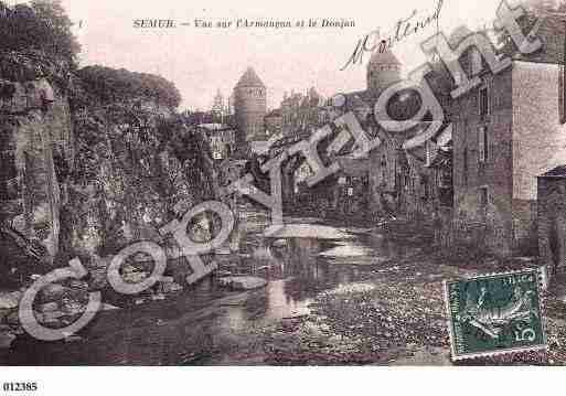 Ville de SEMURENAUXOIS, carte postale ancienne