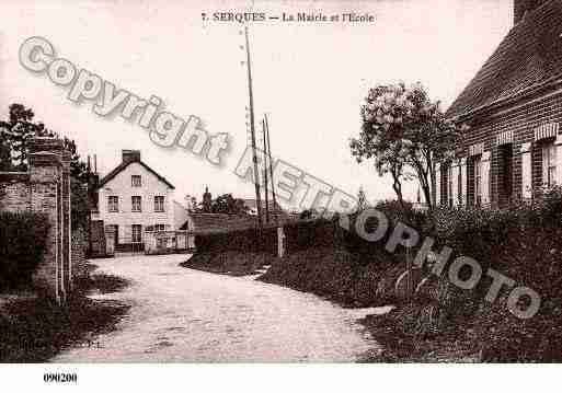 Ville de SERQUES, carte postale ancienne