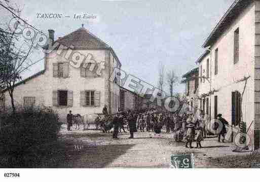 Ville de TANCON, carte postale ancienne