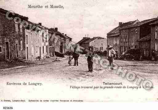 Ville de TELLANCOURT, carte postale ancienne