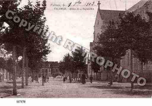 Ville de VALENCE, carte postale ancienne