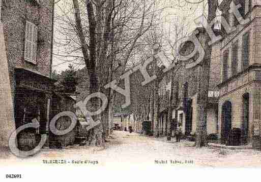 Ville de VILLECROZE, carte postale ancienne