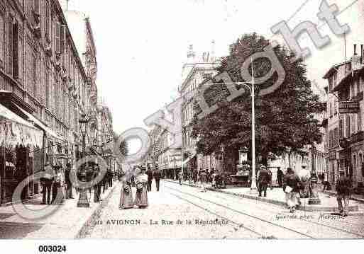 Ville de AVIGNON, carte postale ancienne