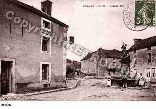 Ville de AVOT, carte postale ancienne