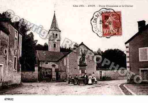 Ville de AVOT, carte postale ancienne