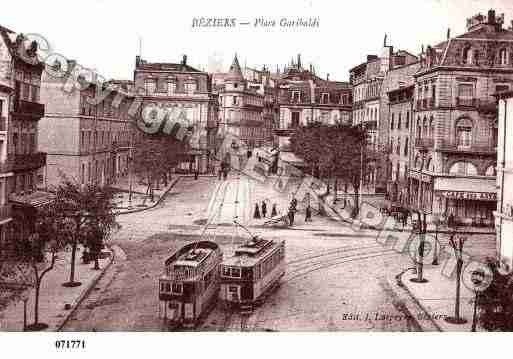 Ville de BEZIERS, carte postale ancienne