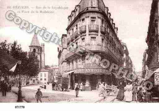 Ville de BEZIERS, carte postale ancienne