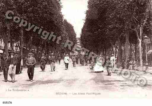 Ville de BEZIERS, carte postale ancienne